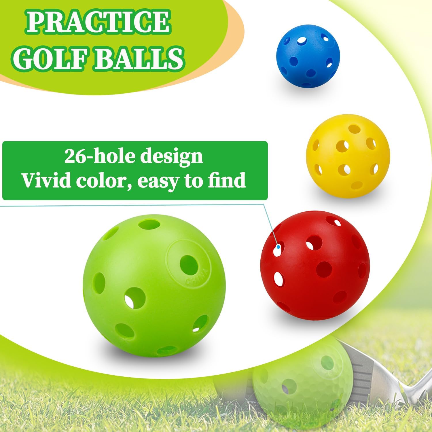 24 pçs 42mm fluxo de ar plásti - Practice Equipment For Golf avaliação e preço